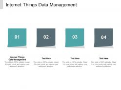 Internet things data management ppt powerpoint presentation slides professional cpb