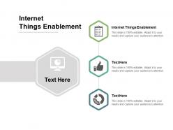 Internet things enablement ppt powerpoint presentation layouts sample cpb