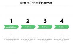 Internet things framework ppt powerpoint presentation summary slideshow cpb