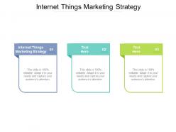Internet things marketing strategy ppt powerpoint presentation summary samples cpb