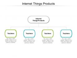 Internet things products ppt powerpoint presentation infographics topics cpb