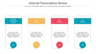 Internet transcription service ppt powerpoint presentation outline information cpb
