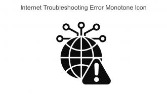 Internet Troubleshooting Error Monotone Icon In Powerpoint Pptx Png And Editable Eps Format