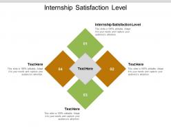 Internship satisfaction level ppt powerpoint presentation icon portfolio cpb