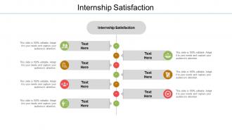 Internship satisfaction ppt powerpoint presentation slides brochure cpb