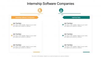 Internship Software Companies In Powerpoint And Google Slides Cpb