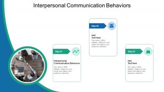Interpersonal Communication Behaviors In Powerpoint And Google Slides Cpb