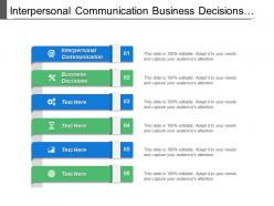 Interpersonal communication business decisions sustainability accounting 5 pillars cpb