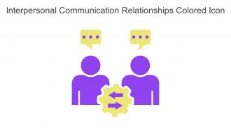 Interpersonal Communication Relationships Colored Icon In Powerpoint Pptx Png And Editable Eps Format