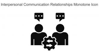 Interpersonal Communication Relationships Monotone Icon In Powerpoint Pptx Png And Editable Eps Format
