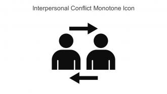 Interpersonal Conflict Monotone Icon In Powerpoint Pptx Png And Editable Eps Format