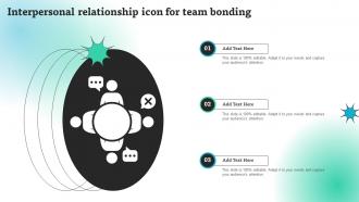 Interpersonal Relationship Icon For Team Bonding