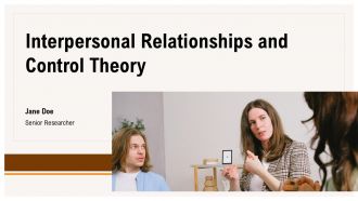 Interpersonal Relationships And Control Theory PPT Sample ST AI