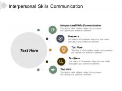 Interpersonal skills communication ppt powerpoint presentation inspiration designs cpb