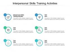 Interpersonal skills training activities ppt powerpoint presentation inspiration graphics cpb