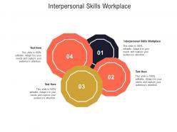 Interpersonal skills workplace ppt powerpoint presentation inspiration aids cpb