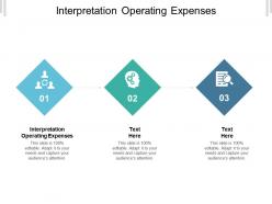 Interpretation operating expenses ppt powerpoint presentation portfolio backgrounds cpb