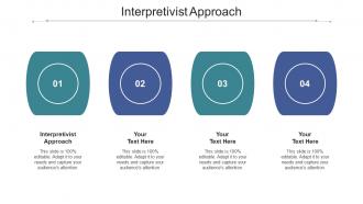 Interpretivist approach ppt powerpoint presentation model graphics pictures cpb