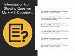 Interrogation icon showing question mark with document