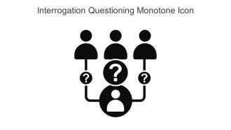Interrogation Questioning Monotone Icon In Powerpoint Pptx Png And Editable Eps Format