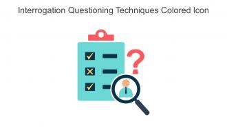 Interrogation Questioning Techniques Colored Icon In Powerpoint Pptx Png And Editable Eps Format