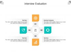 Interview evaluation ppt powerpoint presentation layouts outline cpb