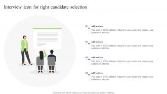 Interview Icon For Right Candidate Selection