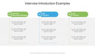 Interview Introduction Examples In Powerpoint And Google Slides Cpb