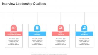 Interview Leadership Qualities In Powerpoint And Google Slides Cpb