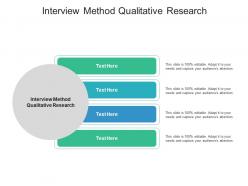 Interview method qualitative research ppt powerpoint presentation pictures graphics download cpb