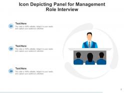 Interview Panel Management Candidate Illustrating Strategy Representing