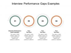 Interview performance gaps examples ppt powerpoint presentation show objects cpb