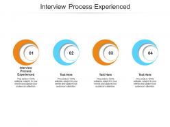 Interview process experienced ppt powerpoint presentation inspiration cpb
