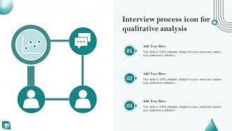 Interview Process Icon For Qualitative Analysis