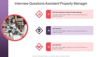 Interview Questions Assistant Property Manager In Powerpoint And Google Slides Cpb