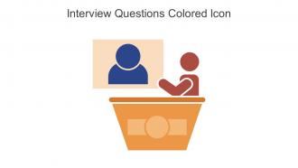 Interview Questions Colored Icon In Powerpoint Pptx Png And Editable Eps Format