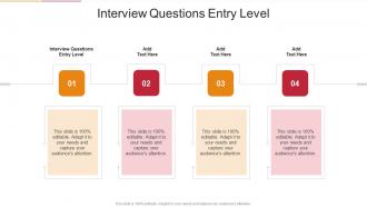 Interview Questions Entry Level In Powerpoint And Google Slides Cpb