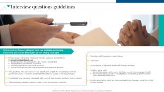 Interview Questions Guidelines Complete Guide To Talent Acquisition