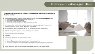 Interview Questions Guidelines Internal Talent Acquisition Handbook