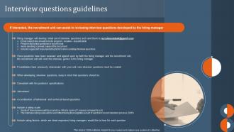 Interview Questions Guidelines Internal Workforce Talent Management Handbook