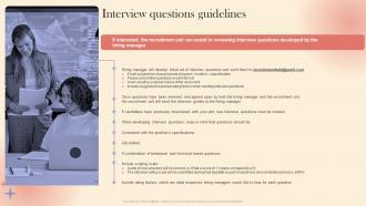 Interview Questions Guidelines Quick Handbook For Internal Mobility