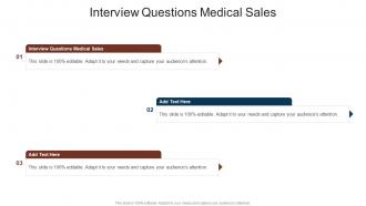 Interview Questions Medical Sales In Powerpoint And Google Slides Cpb