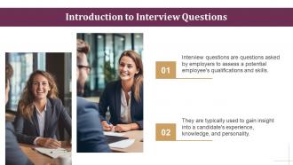 Interview Questions Powerpoint Presentation And Google Slides ICP Template Attractive