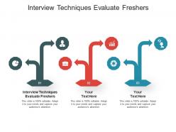 Interview techniques evaluate freshers ppt powerpoint presentation inspiration graphics cpb
