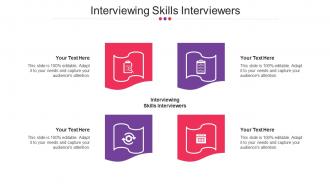 Interviewing Skills Interviewers Ppt Powerpoint Presentation Styles Gallery Cpb