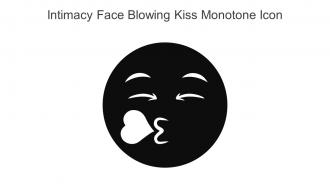 Intimacy Face Blowing Kiss Monotone Icon In Powerpoint Pptx Png And Editable Eps Format