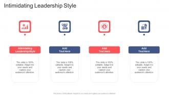 Intimidating Leadership Style In Powerpoint And Google Slides Cpb