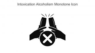 Intoxication Alcoholism Monotone Icon In Powerpoint Pptx Png And Editable Eps Format