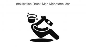 Intoxication Drunk Man Monotone Icon In Powerpoint Pptx Png And Editable Eps Format