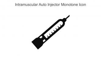 Intramuscular Auto Injector Monotone Icon In Powerpoint Pptx Png And Editable Eps Format
